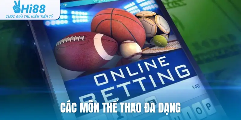 Các môn thể thao đa dạng
