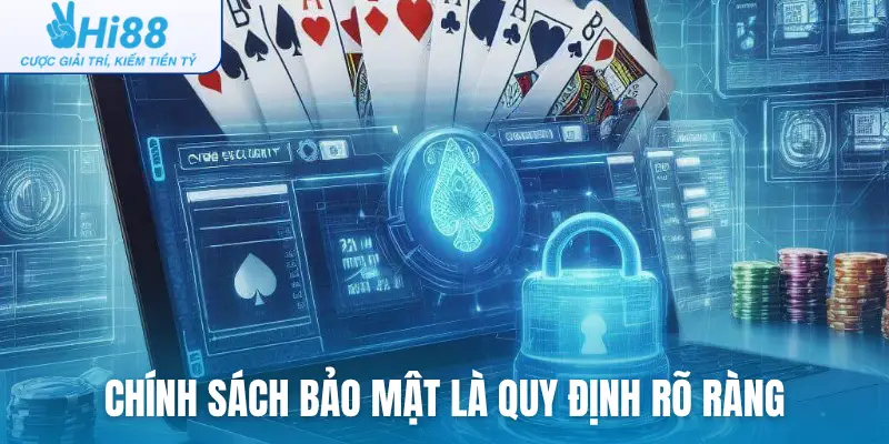 Chính sách bảo mật là quy định rõ ràng