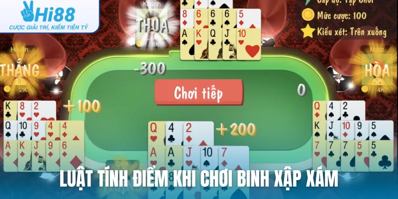 Luật tính điểm khi chơi binh xập xám