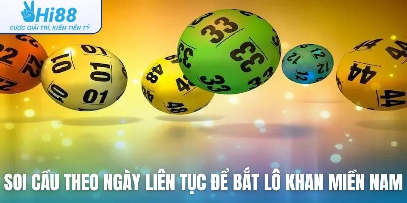 Soi cầu theo ngày liên tục để bắt lô khan miền Nam 